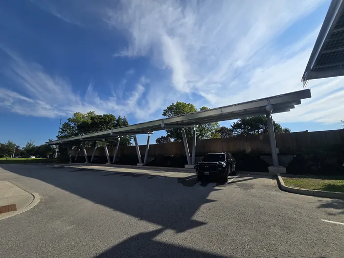 Solar carport canopy